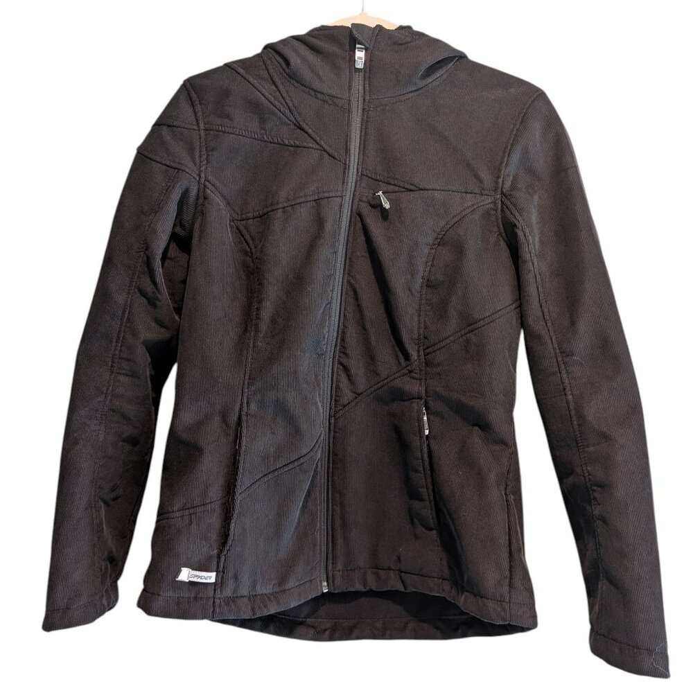 Women's Spider Full Zip Corduroy Fleece Jacket Size Large